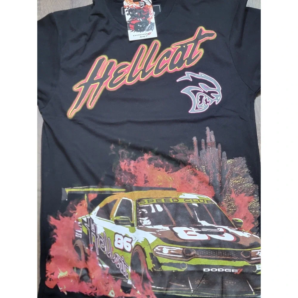 Dodge Hellcat SRT Graphic TShirt Black Mens Medium Limited Edition Collaboration